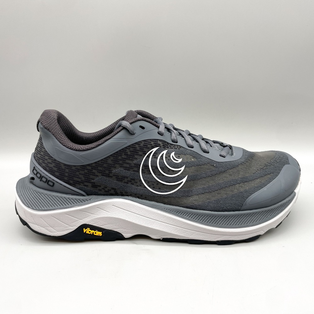 Topo Athletic Mens 10 Ultraventure 4 Trail Running Shoes Grey Gorpcore Trekking